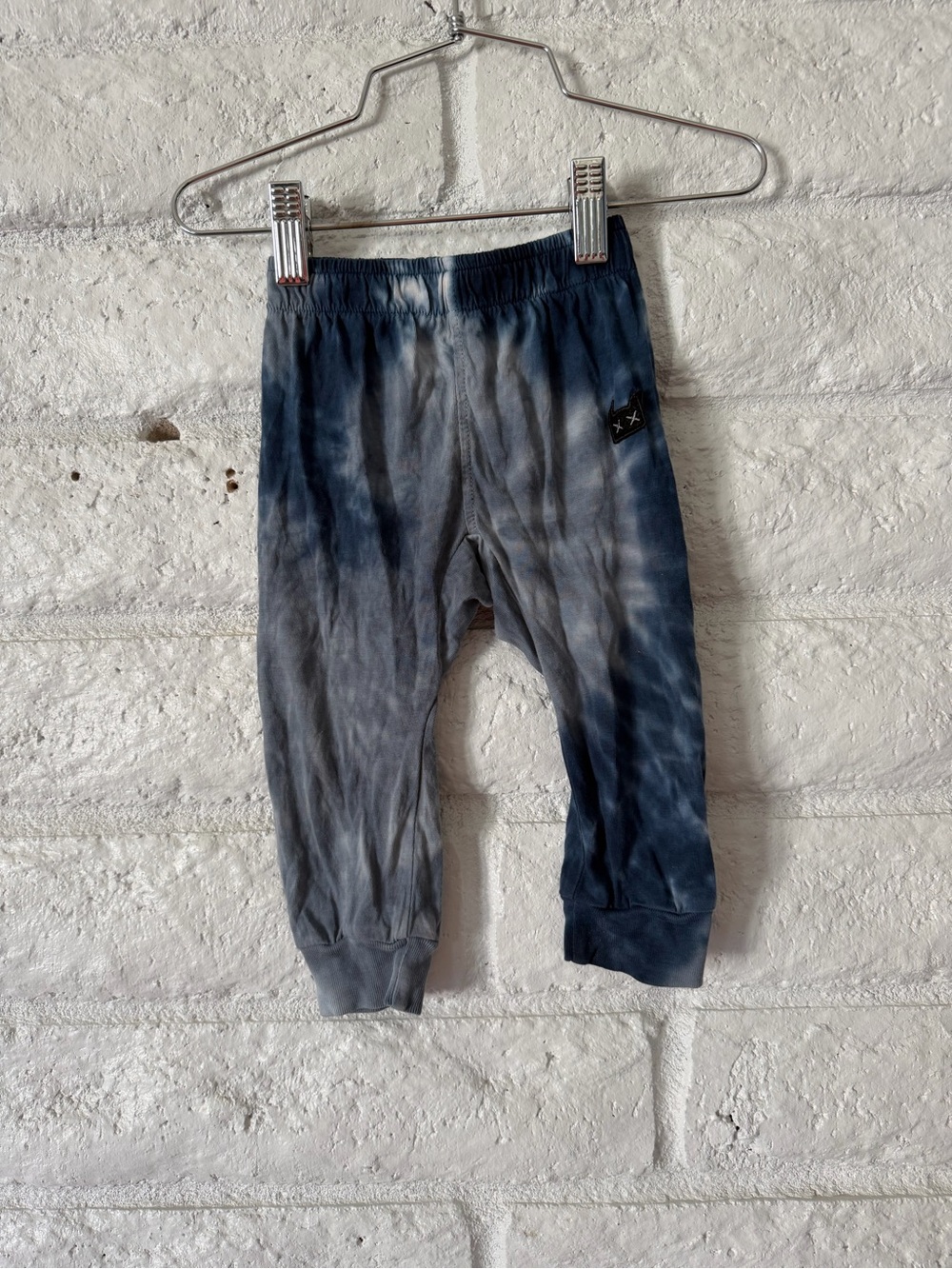 Munster Kids Tie-Dye Leggings in Blue and Gray